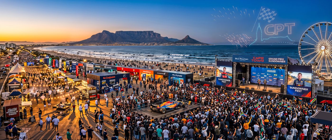 Cape Town, the proposed home of the destination, with Table Mountain behind the coastline