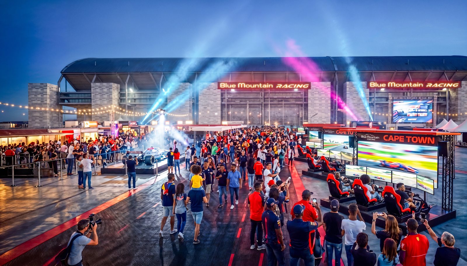 Arrival plaza and fan experience. Artist’s impression.